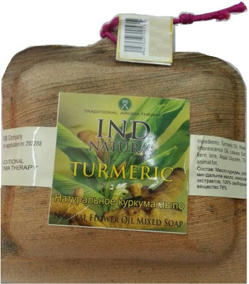 

IND Natural Tumeric natural flower oil mixed soap(300 g, Pack of 3)
