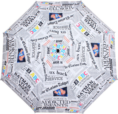 

Johns 3 Fold Auto Frp Newsprint 3 Umbrella(Multicolor)