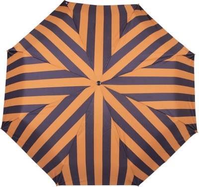 

Johns 3 Fold Aoc Wooden Broad and Stripes-1 Umbrella(Yellow)