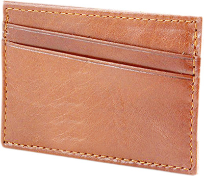 

Wildland Men Tan Genuine Leather Card Holder(4 Card Slots)