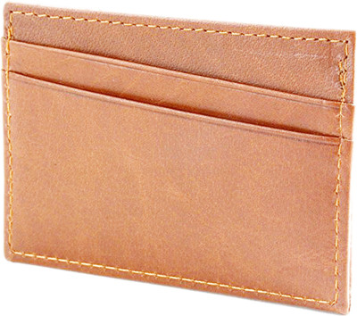

Wildland Men Tan Genuine Leather Card Holder(10 Card Slots)
