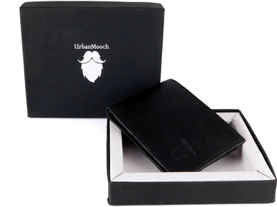 

UrbanMooch Men Black Genuine Leather Wallet(3 Card Slots)