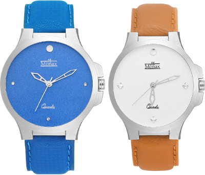 

Monax MC304 Slim Blue & White Dial Watch - For Men