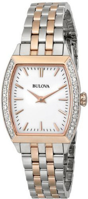 

Bulova white11988 Bulova Women's 98R200 Analog Display Japanese Quartz Two Tone Watch Watch - For Women