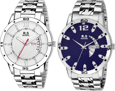 

R S Original RSO-3178 DAY AND DATE BLUE WATCH FOR MEN Watch - For Men