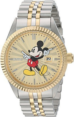 

Invicta gold4875 Invicta Men's 'Disney Limited Edition' Quartz Stainless Steel Casual Watch, Color:Two Tone (Model: 22772) Watch - For Men