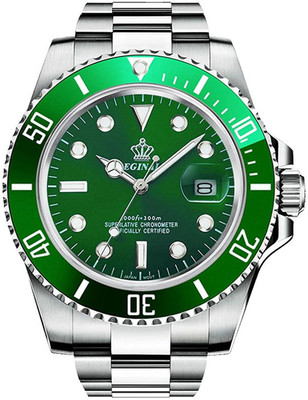 

Gosasa green21354 Gosasa 2016 New Fashion Quartz Watch Men Stainless Steel Dress Watch with Green Dial Water Proof Watch - For Men
