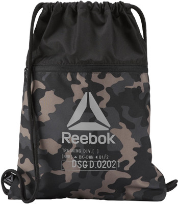 

REEBOK ACT ENH GYMSACK 18 L Backpack(Multicolor), Black