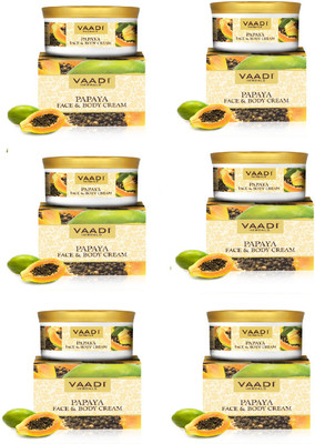 

vaadi herbal Vaadi Herbals Papaya Face & Body Cream 30g pack of 6(30 g)