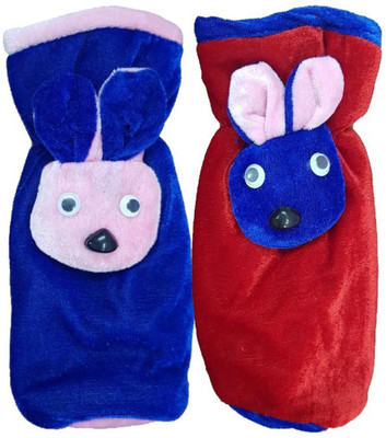 

Brandonn Colorful And Attractive Cartoon Embroidery Double Layered Feeding Cover Pack Of 2(ROYAL BLUE, Red