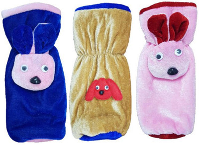 

Brandonn Colorful And Attractive Cartoon Embroidery Double Layered Feeding Cover Pack Of 3(ROYAL BLUE, Beige, Pink