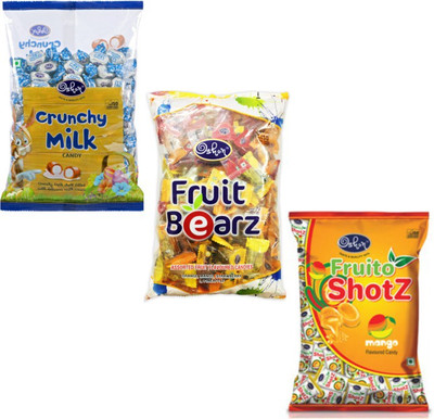 

Oshon Chocolates Pouch Combo Pack of 3 Creamy Candy(Pack of 3)
