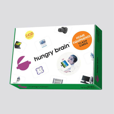 

hungry brain HOME EQUIPMENTS flash card- Easy & fun way of learning-1yr-6yr kids(Multicolor)