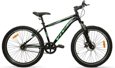 

Viva Sports BIKE-AERO2-SS-BLK-GRN 26 T Mountain/Hardtail Cycle(Single Speed, Black, Green)