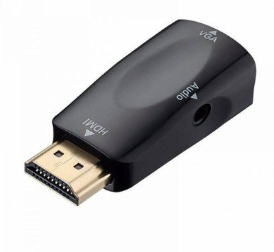 

Microware HDMI to VGA Adapter provides an easy and cost-effective solution for connecting a notebook or desktop PC HDMI Adapter(Compatible with Computer, Black)