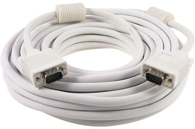 

SECURE VISION 3 Meter High Defination Full Copper Male to Male VGA Cable VGA Cable(Mobile, Laptop, Tablet, Mp3, Gaming Device, White)