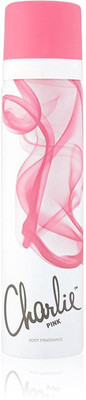

charlie Bodyspray Pink 75Ml-Pink Body Fragrance Scent of Vanilla + Tangerine long lasting Body Spray - For Women(75 ml)