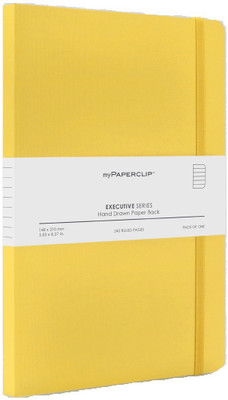 

Mypaperclip A5 Diary(EXECUTIVE SERIES RULED A5 240 PAGES, Yellow)