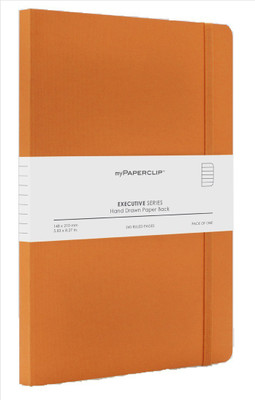 

Mypaperclip A5 Diary(EXECUTIVE SERIES RULED A5 240 PAGES, Orange)