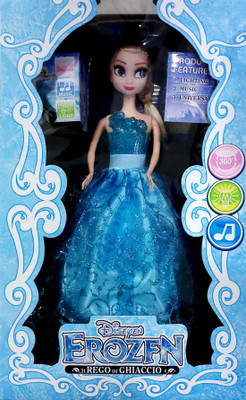 

SS Traders SS TRADERS - Cute Frozen Doll with Functions like Dance,Story telling,Lights,and etc(Blue)