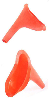 

Wonder World ® Atomic tangerine - Venus To Mars Female Urinal | Female Urination Device | Womens Pee Funnel for Camping Reusable Female Urination Device(Atomic tangerine, Pack of 1)