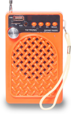 

Tiktronix tick for tech Digital Pocket Radio FM Radio(Orange)