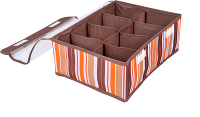 

Backdrop Designer Foldable Drawer Dividers, Storage Box For Clothing,Underwear, Bra, Socks sp006e(Brown)