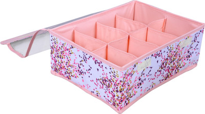 

Backdrop Designer Foldable Drawer Dividers, Storage Box For Clothing,Underwear, Bra, Socks sp006a(Pink)