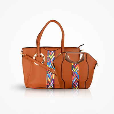 

violet Hand-held Bag(Brown)