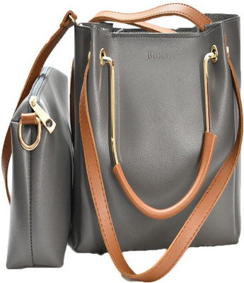 

BURAK Shoulder Bag(Grey, Brown), Brown;grey