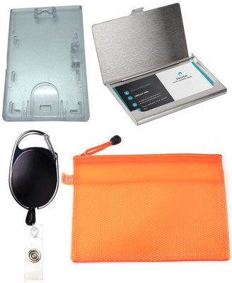 

TheFlauntStore Plastic ID Badge Holder(Pack of 3)