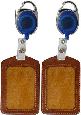 

TheFlauntStore Plastic ID Badge Holder(Pack of 4)