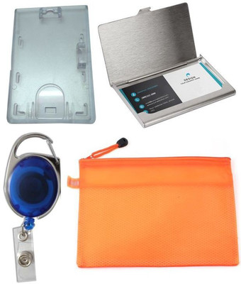 

TheFlauntStore Plastic ID Badge Holder(Pack of 4)