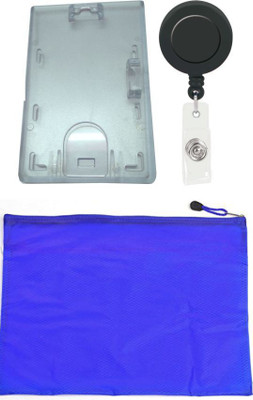 TheFlauntStore Plastic ID Badge Holder(Pack of 13)