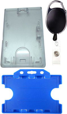 

TheFlauntStore Plastic ID Badge Holder(Pack of 3)
