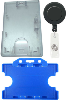

TheFlauntStore Plastic ID Badge Holder(Pack of 3)