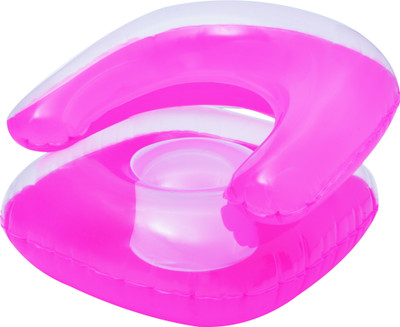 

DealBindaas Bestway Transparent Child Chair 30 Inches | 30* H 30 Inches | For Kids Teen | Perfect For Living, Kids Room | Easy Inflatable, Sleek Design | Easy To Store Inflatable Sofa/ Chair(Pink)