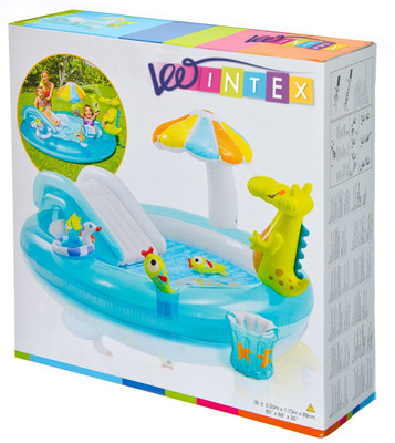 

vw intex GATOR PLAY CENTER Inflatable Pool(Multicolor)