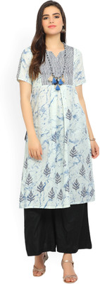 biba-women-printed-flared-kurtawhite-blue