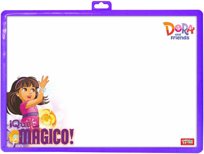 

Dora & Friends 2 in 1 Writing Board & Slate(Multicolor)