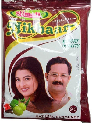 

SHRIMALIMEHENDICENTRE Nikhar Burgandy Natural Mehendi(Pack of 1)