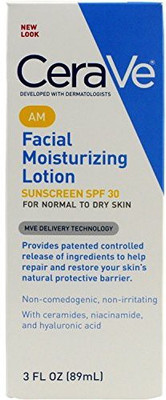 

CeraVe Moisturizers, Moisturizing Facial Lotion AM Per Pack 3 Packs(89 ml)