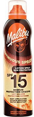

Malibu Continuous Sun Prot Lotion Spray - SPF 15 PA+(175 ml)