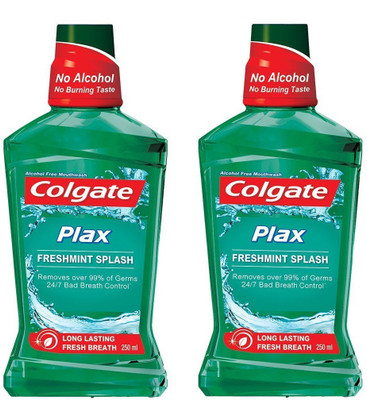 

Colgate Plax FreshMint Splash (Pack 2) - Fresh Mint(250 ml)