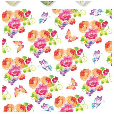 

Imported Rainbow Multi Color Flower Nail Art Stickers Water Transfer Slider Decals N587(Multicolor)