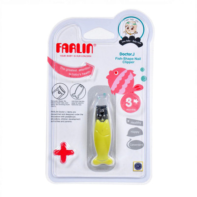 

Farlin Fish-Shape nail Clipper-Green & white