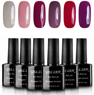 

Gellen UV Gel Nail Polish, 6 Colors (10ml Each) - Set 1 Multi(Pack of 6)