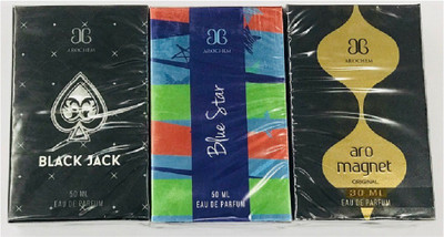 

AROCHEM BLACK JACK , BLUESTAR , MAGNET Eau de Parfum - 130 ml(For Men & Women)