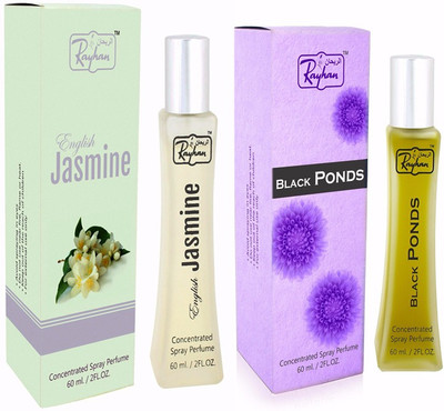 

Rayhan Enterprise ENGLISH JASMINE & BLACK PONDS COMBO Eau de Parfum - 60 ml(For Men & Women)