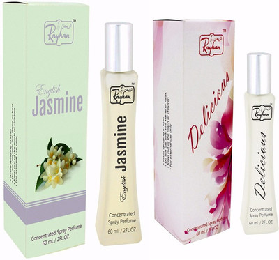 

Rayhan Enterprise ENGLISH JASMINE & DELICIOUS EAU DE PERFUME 60 ML PACK OF 2 Eau de Parfum - 60 ml(For Men & Women)